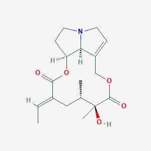 molecular formula C18H25NO5 B1238115 Inegerrimine 