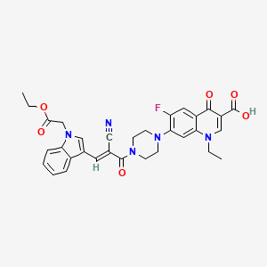 molecular formula C32H30FN5O6 B12381154 Antibacterial agent 205 