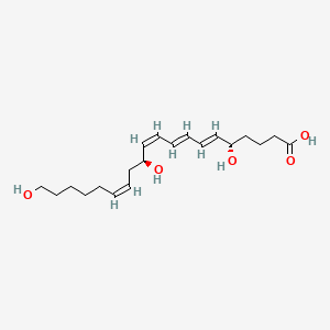molecular formula C20H32O5 B1238117 20-hydroxyleukotriene B4 CAS No. 79008-24-5