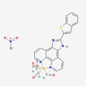 molecular formula C24H17N5O7ReS-4 B12381174 fac-[Re(CO)3(L6)(H2O)][NO3] 