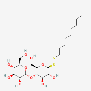 molecular formula C22H42O10S2 B12381182 (2R,3R,4S,5S,6R)-2-[(2R,3S,4R,5R,6S)-6-(decyldisulfanyl)-4,5-dihydroxy-2-(hydroxymethyl)oxan-3-yl]oxy-6-(hydroxymethyl)oxane-3,4,5-triol 