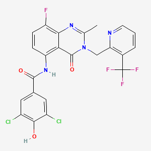 molecular formula C23H14Cl2F4N4O3 B12381205 Hsd17B13-IN-81 