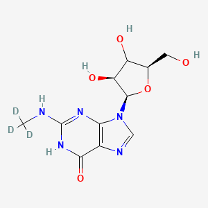 molecular formula C11H15N5O5 B12381206 N2-Methylguanosine-d3 