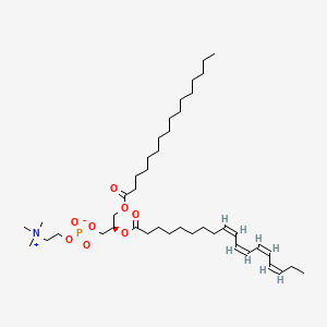 molecular formula C42H76NO8P B1238121 1-hexadecanoyl-2-(9Z,11Z,13Z,15Z-octadecatetraenoyl)-sn-glycero-3-phosphocholine CAS No. 82188-63-4