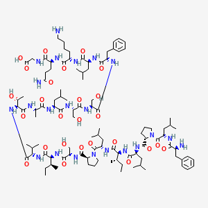 molecular formula C104H170N22O26 B12381289 H-Phe-Leu-Pro-Leu-Ile-Leu-Pro-Ser-Ile-Val-Thr-Ala-Leu-Ser-Ser-Phe-Leu-Lys-Gln-Gly-OH 