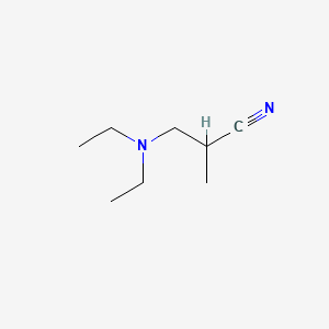 molecular formula C8H16N2 B1238130 3-(Diethylamino)-2-methylpropanenitrile CAS No. 63145-01-7