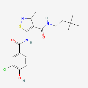 molecular formula C18H22ClN3O3S B12381311 Hsd17B13-IN-91 