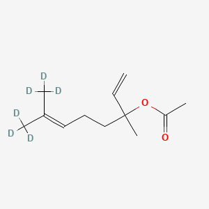 molecular formula C12H20O2 B12381333 Linalyl acetate-d6 