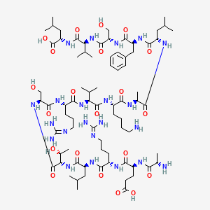 molecular formula C76H132N22O21 B12381346 Riletamotide 