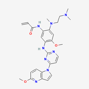 N-(2-((2-(Dimethylamino)ethyl)(methyl)amino)-4-methoxy-5-((4-(5-methoxy-1H-pyrrolo[3,2-b]pyridin-1-yl)pyrimidin-2-yl)amino)phenyl)acrylamide