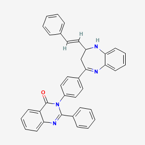 molecular formula C37H28N4O B12381391 Antibacterial agent 189 