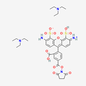 molecular formula C37H47N5O13S2 B12381399 AF488 NHS ester (diTEA) 