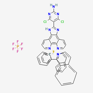 molecular formula C47H29Cl2F6IrN9P-3 B12381442 Antitumor agent-143 