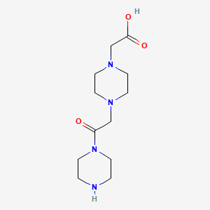 molecular formula C12H22N4O3 B12381448 Piperazine-acetyl-PIP-AcOH 