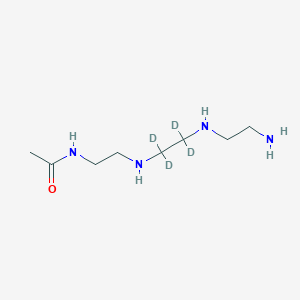 molecular formula C8H20N4O B12381456 N1-Acetyl Triethylenetetramine-d4 