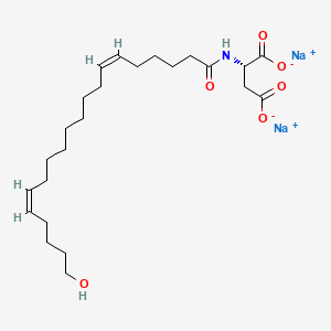 disodium;(2S)-2-[[(6Z,15Z)-20-hydroxyicosa-6,15-dienoyl]amino]butanedioate