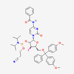 molecular formula C46H51FN5O8P B12381466 N4-Bz-5'-O-DMTr-3'-deoxy-3'-fluoro-beta-D-xylofuranosyl cytidine-2'-CED-phosphoramidite 