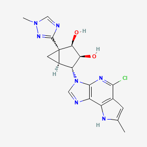 molecular formula C18H18ClN7O2 B12381502 A3AR agonist 4 