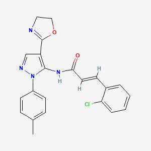 molecular formula C22H19ClN4O2 B12381543 Antifungal agent 82 