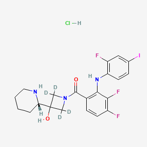 molecular formula C21H22ClF3IN3O2 B12381544 Cobimetinib-d4 (hydrochloride) 