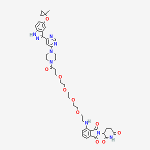 molecular formula C43H51N9O10 B12381554 JH-Xii-03-02 