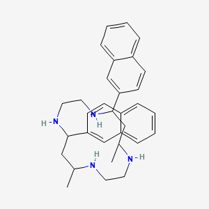 molecular formula C32H40N4 B12381578 5,14-Dimethyl-7,12-bis(2-naphthyl)-1,4,8,11-tetrazacyclotetradecane 