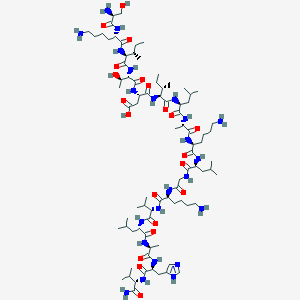 molecular formula C83H149N23O21 B12381580 H-Ser-Lys-Ile-Thr-Asp-Ile-Leu-Ala-Lys-Leu-Gly-Lys-Val-Leu-Ala-His-Val-NH2 