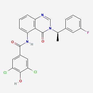 molecular formula C23H16Cl2FN3O3 B12381621 Hsd17B13-IN-28 