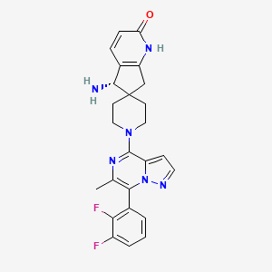 molecular formula C25H24F2N6O B12381622 Shp2-IN-16 