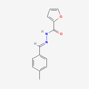 molecular formula C13H12N2O2 B1238164 N-[(E)-(4-methylphenyl)methylideneamino]furan-2-carboxamide 