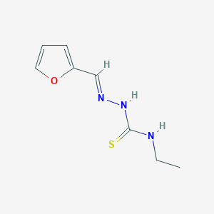 molecular formula C8H11N3OS B1238166 2-furaldehyde N-ethylthiosemicarbazone 