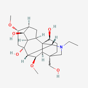 (1S,2R,3R,4S,5S,6S,8R,9R,10R,13S,16S,17R,18R)-11-ethyl-13-(hydroxymethyl)-6,18-dimethoxy-11-azahexacyclo[7.7.2.12,5.01,10.03,8.013,17]nonadecane-4,8,16-triol