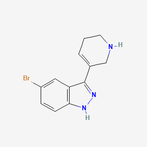 5-bromo-3-(1,2,3,6-tetrahydropyridin-5-yl)-1H-indazole