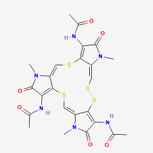 molecular formula C24H24N6O6S4 B12381713 Thiolopyrrolone A 