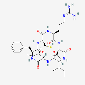 molecular formula C35H57N9O6S B12381725 Cyclo(CRVIIF) 