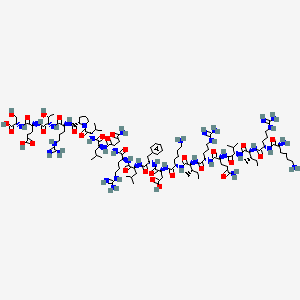 molecular formula C109H190N36O29 B12381735 H-Lys-Arg-Ile-Val-Gln-Arg-Ile-Lys-Asp-Phe-Leu-Arg-Asn-Leu-Val-Pro-Arg-Thr-Glu-Ser-OH 