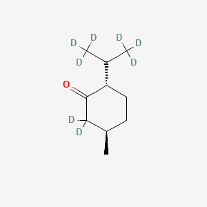 molecular formula C10H18O B12381774 DL-Menthone-d8 