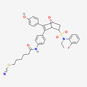 molecular formula C33H34FN3O5SSe B12381790 ER degrader 6 