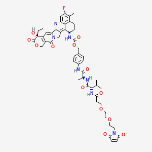 molecular formula C51H56FN7O13 B12381806 MC-PEG2-VA-PAB-Exatecan 