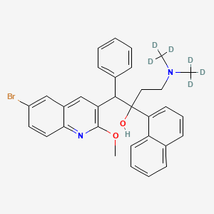 molecular formula C32H31BrN2O2 B12381835 Bedaquiline-d6 (Mixture of Diastereomers) 