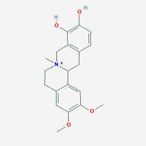 molecular formula C20H24NO4+ B1238187 Haitinosporine 