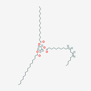 molecular formula C54H100O6 B12381882 [1,1,2,3,3-pentadeuterio-1,3-di(hexadecanoyloxy)propan-2-yl] (10Z,13Z)-nonadeca-10,13-dienoate 