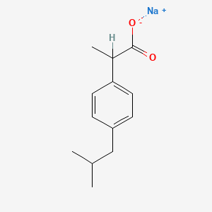 molecular formula C13H17NaO2 B1238191 Ibuprofen sodium CAS No. 31121-93-4