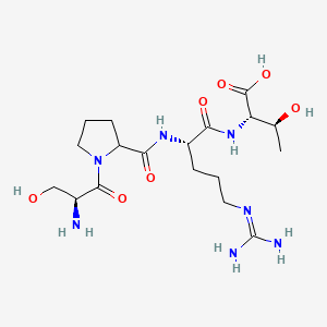 molecular formula C18H33N7O7 B12381927 H-Ser-DL-Pro-Arg-aThr-OH 