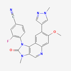 molecular formula C23H17FN6O2 B12381934 DNA-PK-IN-11 