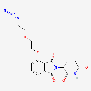 molecular formula C17H17N5O6 B12381957 Thalidomide 4'-ether-PEG1-azide 