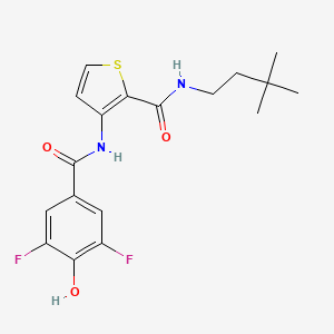 molecular formula C18H20F2N2O3S B12381979 Hsd17B13-IN-23 