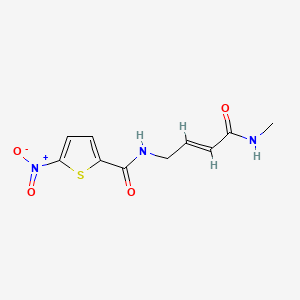 molecular formula C10H11N3O4S B12382001 Antitrypanosomal agent 19 