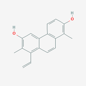 molecular formula C18H16O2 B12382026 Dehydrojuncuenin B 