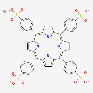 molecular formula C44H24MnN4O12S4-3 B1238204 Manganese(III)-tetrakis(4-sulfonatophenyl)porphyrin CAS No. 88992-32-9